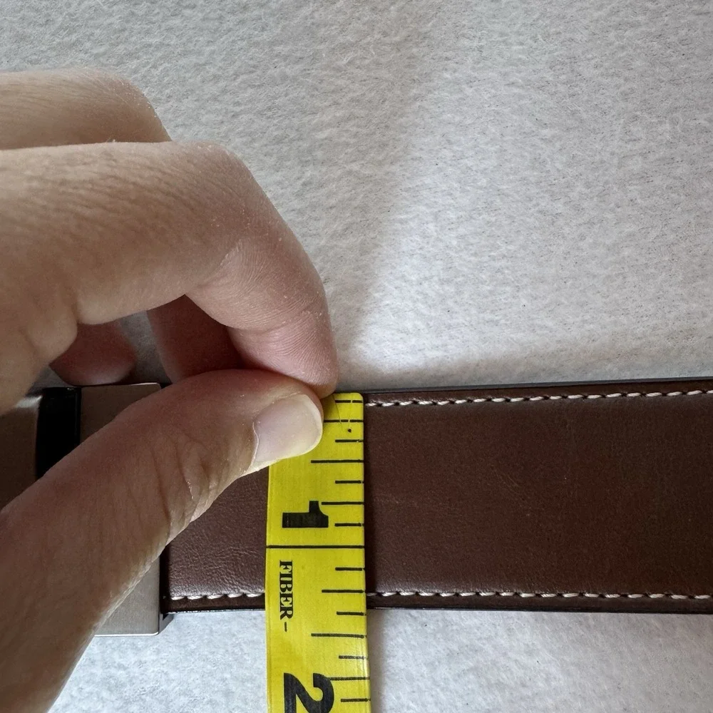 Swiss Gear Men's Medium 32-36 Black Brown Reversible Belt Bonded Leather